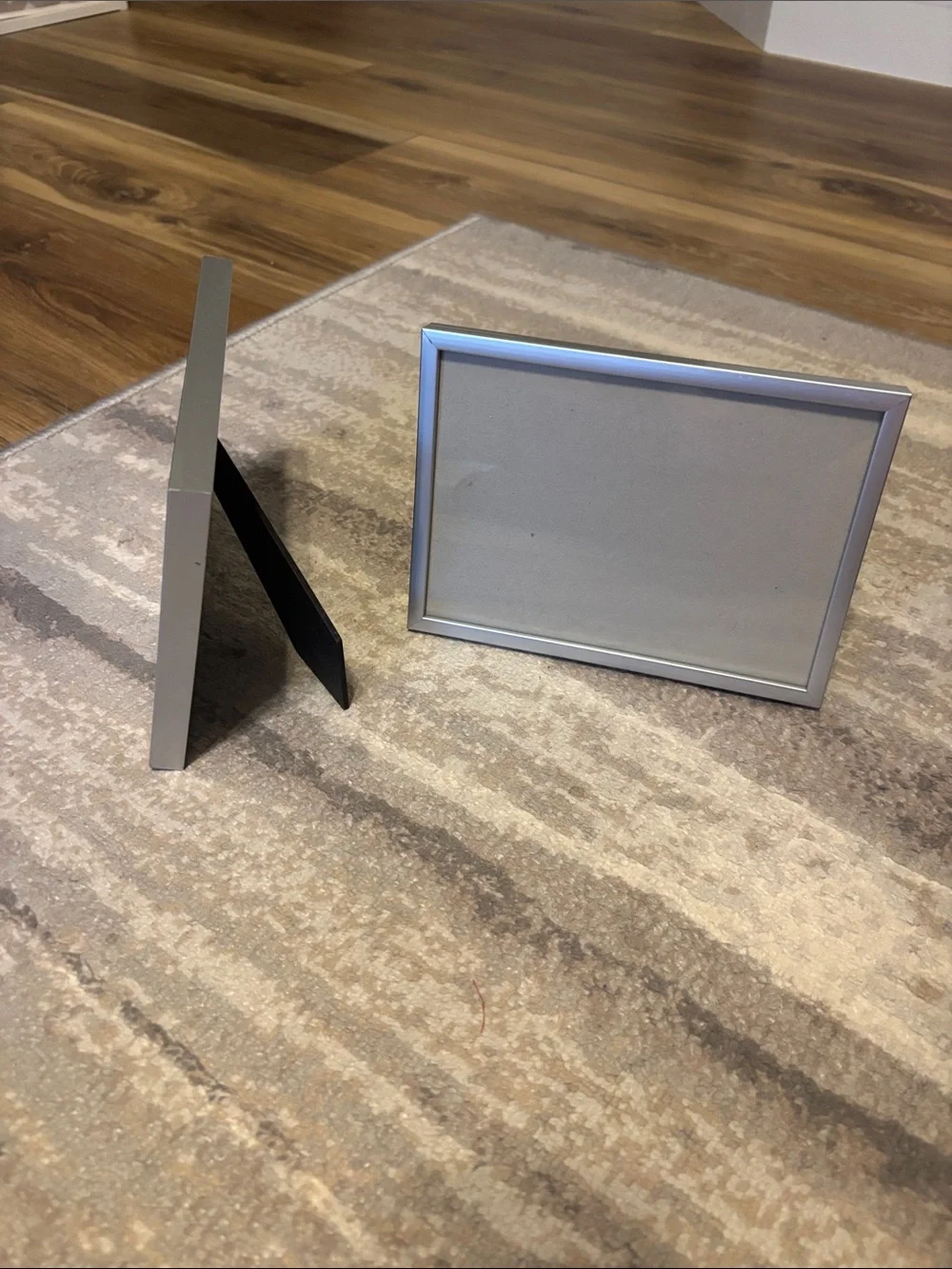 Silver Metal Photo Frames (2) 5x7 or 7x5 - Classic Home Accent
